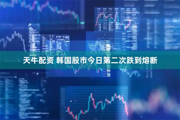 天牛配资 韩国股市今日第二次跌到熔断